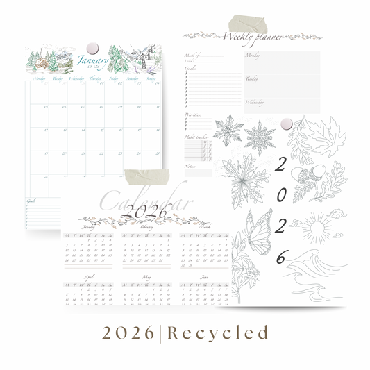 2026 Digital Planner | RECYCLED - Full Package